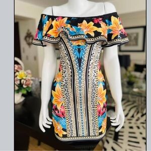 Jealous Tomato @anthropologie Floral Off-Shoulder Dress